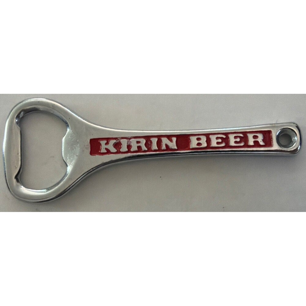 Vintage Kirin Beer Imported Bottle Opener Metal Bar Tool Advertising
